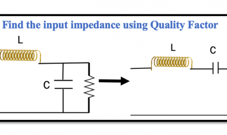 Calculating input impedance using Quality Factor and Resonance in RLC circuits